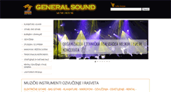 Desktop Screenshot of generalsound.rs