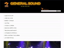 Tablet Screenshot of generalsound.rs